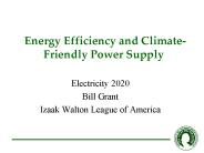 Energy Efficiency and Climate- Friendly Power Supply