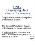 (Chapt. 3: The Histogram) PowerPoint PPT Presentation
