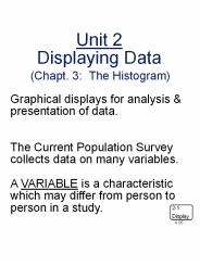(Chapt. 3: The Histogram)