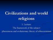Civilizations and world religions
