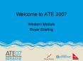 Welcome to ATE 2007 PowerPoint PPT Presentation