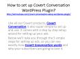 How to setup covert conversation WP plugin PowerPoint PPT Presentation