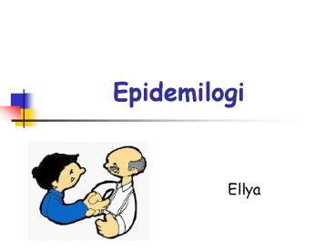 Epidemilogi