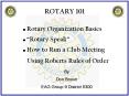 ROTARY 101 PowerPoint PPT Presentation