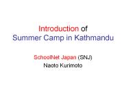 Introduction of Summer Camp in Kathmandu