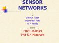 SENSOR NETWORKS PowerPoint PPT Presentation