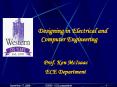 Designing in Electrical and Computer Engineering PowerPoint PPT Presentation