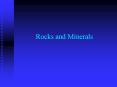 Rocks and Minerals PowerPoint PPT Presentation