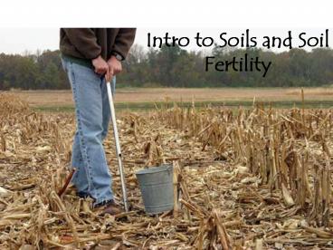 Intro to Soils and Soil Fertility