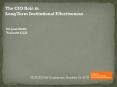 The CIO Role in Long Term Institutional Effectiveness PowerPoint PPT Presentation