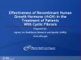 Effectiveness of Recombinant Human Growth Hormone (rhGH) in the Treatment of Patients With Cystic Fibrosis PowerPoint PPT Presentation