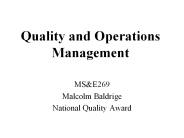 Quality and Operations Management