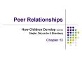 Peer Relationships PowerPoint PPT Presentation