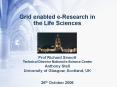 Grid enabled e-Research in PowerPoint PPT Presentation