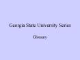 Georgia State University Series PowerPoint PPT Presentation
