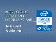 INTERNATIONAL SCIENCE AND ENGINEERING FAIR