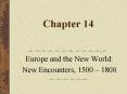 Europe and the New World: PowerPoint PPT Presentation