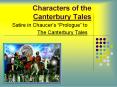 Characters of the Canterbury Tales PowerPoint PPT Presentation