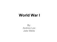 World War I