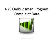 NYS Ombudsman Program Complaint Data
