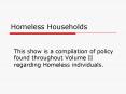 Homeless Households PowerPoint PPT Presentation