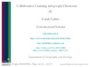 Collaborative Learning and google Classroom