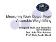 Measuring Work Output From Anaerobic Weightlifting PowerPoint PPT Presentation