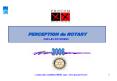 PERCEPTION du ROTARY PowerPoint PPT Presentation