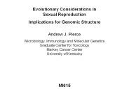 Evolutionary Considerations in Sexual Reproduction