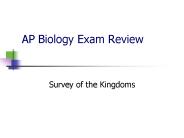 AP Biology Exam Review