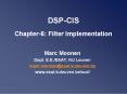 DSP-CIS Chapter-6: Filter Implementation PowerPoint PPT Presentation