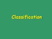 Classification