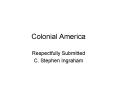 Colonial America PowerPoint PPT Presentation