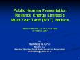 Public Hearing Presentation Reliance Energy Limited PowerPoint PPT Presentation