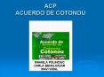 ACP ACUERDO DE COTONOU PowerPoint PPT Presentation