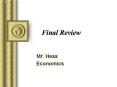 Final Review PowerPoint PPT Presentation