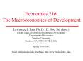 Economics 216: The Macroeconomics of Development PowerPoint PPT Presentation