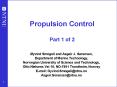 Propulsion Control Part 1 of 2 PowerPoint PPT Presentation