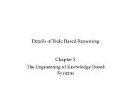 Details of Rule Based Reasoning