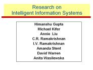 Research on Intelligent Information Systems