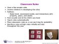 Classroom Rules PowerPoint PPT Presentation