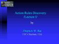 Action Rules Discovery /Lecture I/ PowerPoint PPT Presentation