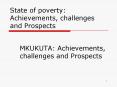 State of poverty: Achievements, challenges and Prospects PowerPoint PPT Presentation