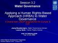 Session 3.2 Water Governance  Applying a Human Rights-Based Approach (HRBA) to Water Governance  A brand-new UNDP programme for Europe PowerPoint PPT Presentation