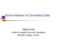 Rural Analyses of Commuting Data PowerPoint PPT Presentation