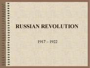 RUSSIAN REVOLUTION