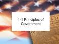 1-1 Principles of Government PowerPoint PPT Presentation