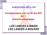 FORMATION SPP et SPV