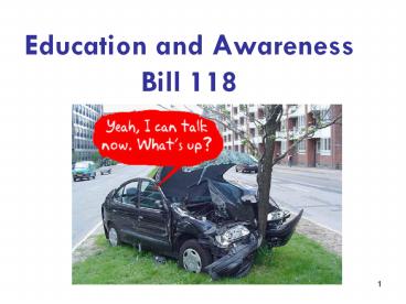 Education and Awareness Bill 118