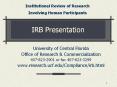 IRB Presentation PowerPoint PPT Presentation